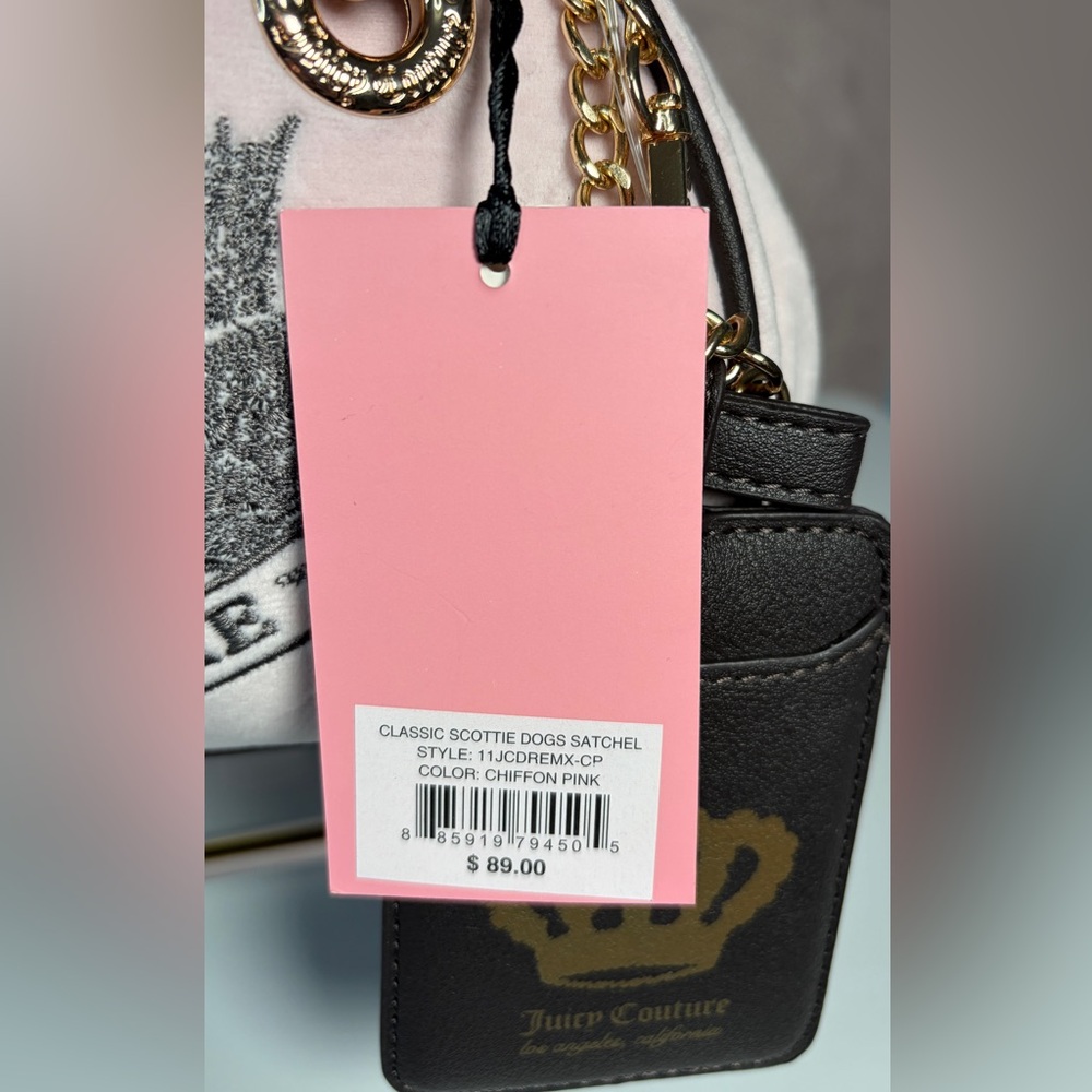 JUST IN! Juicy Couture Classic Scottie Dogs Satchel VIRAL HTF - Picture 2 of 15